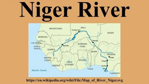 The Niger River is represented by which number?