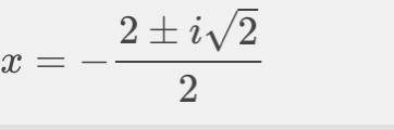 Solve the equation using the quadratic formula -4x-3=-2x^2