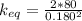 k_{eq} = \frac{2*80}{0.180^2}