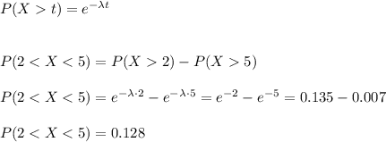 P(Xt)=e^{-\lambda t}\\\\\\P(25)\\\\P(2
