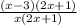 \frac{(x-3)(2x+1)}{x(2x+1)}