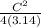 \frac{C^2}{4(3.14)}