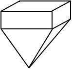 Which statement is true about the composite solid? The solid has a total of 9 faces. There are the s