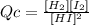 Qc=\frac{[H_2][I_2]}{[HI]^2}