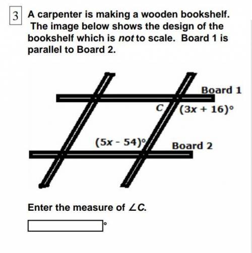 A carpenter is making a wooden bookshelf. The image below shows the design of the bookshelf which is