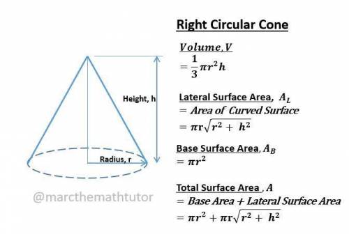 What is the volume of a cone with a radius of 4 centimeters and a height of 5 centimeters?