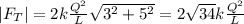 |F_T|=2k\frac{Q^2}{L}\sqrt{3^2+5^2}=2\sqrt{34}k\frac{Q^2}{L}