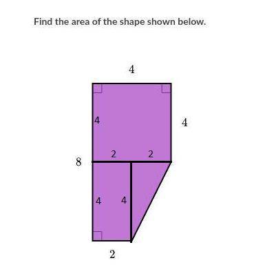 Find the area of the shFind the area of the shape shown below.  3.53.52222552222