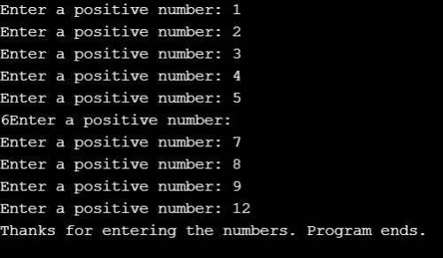 Write a complete C++ program that do following. Read a positive integer from the user with proper pr