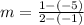 m = \frac{1-(-5)}{2-(-1)}