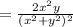 = \frac{2x^2y}{(x^2 + y^2)^2}