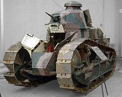 What were the features and the purpose of the tank used in world war 1?