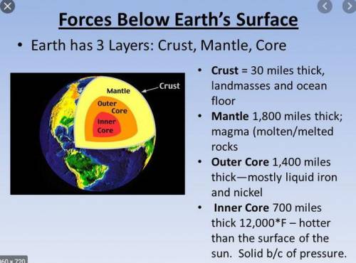 HELP RIGHT NOW PLEASE

1.) crust
2.) mantle
3.) outer core
4.) inner core
a.) a solid layer made up
