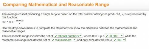 The average cost of producing a single bicycle based on the total number of bicycles produced, x, is