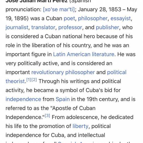 Why is Martí considered a national hero in Cuba?