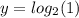 y = log_{2} (1 )