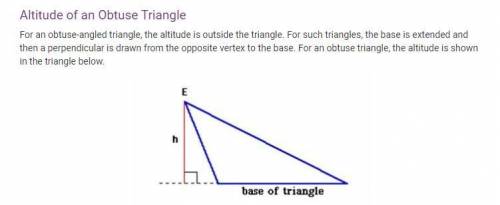 What kind of triangle must have an altitude that is outside the triangle?