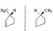Compound H is optically active and has the molecular formula C6H10 and has a five carbon ring. On ca