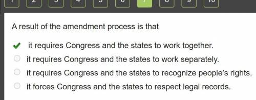 A result of the amendment process is that The process of approving the Constitution is best describe