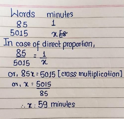 Exercise 7.3.2

Solve the following problems using cross multiplication.Sher, 1, the office manager,