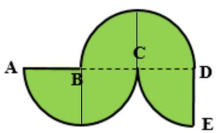 The figures below are made out of circles, semicircles, quarter circles, and a square. Find the area