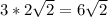 3*2\sqrt{2} =6\sqrt{2}