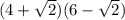 (4+\sqrt{2} )(6-\sqrt{2} )