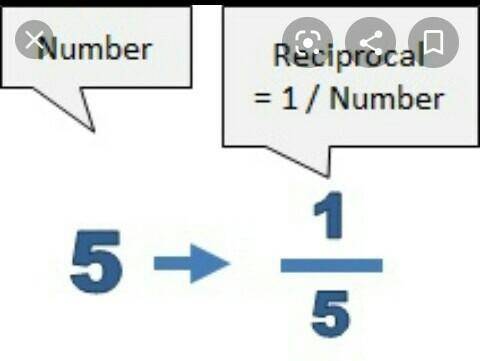 Write down the reciprocal of 5?