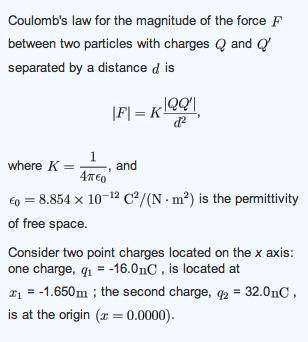 What is (Fnet3)x, the x-component of the net force exerted by these two charges on a third charge q3