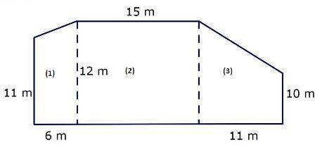 The diagram shows the cross-section of a wall of a cinema. It has to be painted. Work out the area t