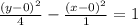 \frac{(y-0)^2}{4}-\frac{(x-0)^2}{1}=1