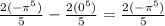\frac{2(-\pi ^5)}{5} - \frac{2(0^5)}{5} = \frac{2(-\pi^5) }{5}