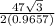 \frac{47\sqrt{3}}{2(0.9657)}