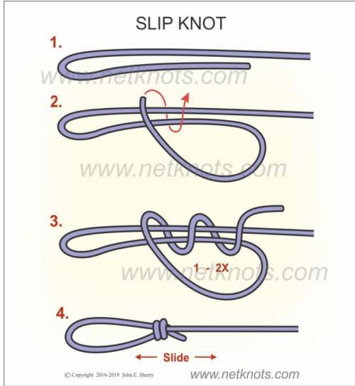 How do you tie a slip knot?