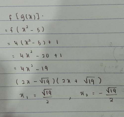For f(x)=4x+1 and g(x)=x^2-5, find (f•g)(x)
Im stuck please help