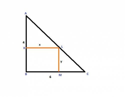 Find the area of the largest rectangle that can be inscribed in a right triangle with legs of length
