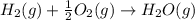 H_2(g)+\frac{1}{2}O_2(g)\rightarrow H_2O(g)