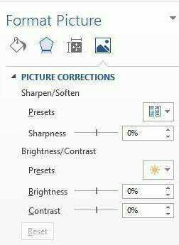 Kair needs to change the brightness and contrast on a image she has inserted into a word document