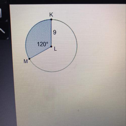 What is the area of the shaded sector of the circle?  9 pi units^2 27 pi units^2 8