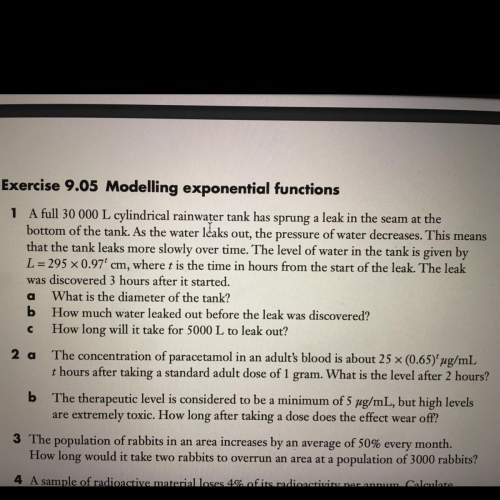 Having trouble with questions 1, 3, 4 exercise 9.05 modelling exponential functions
