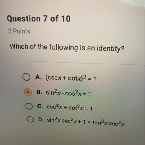 Which of the following is an identity?