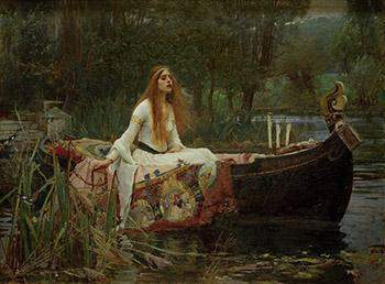 98 points will give brainliest the arthurian legend of the "lady of shalott" says that she fal