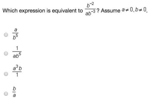 Which expression is equivalent to ? assume