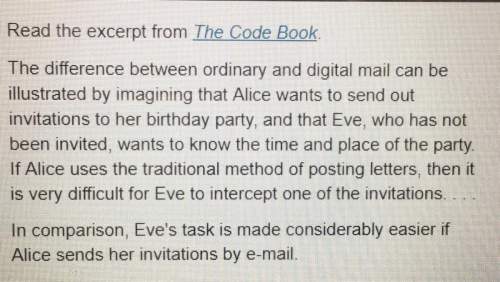 Read the excerpt from the code book (see attached image)  how does the author support the clai