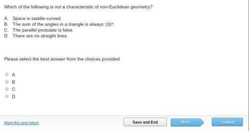 Which of the following is not a characteristic of non-euclidean geometry?