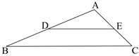 In triangle abc shown below, side ab is 10 and side ac is 8: triangle abc with segment joining poin