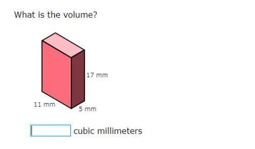 What is the volume?  __ cubic millimeters