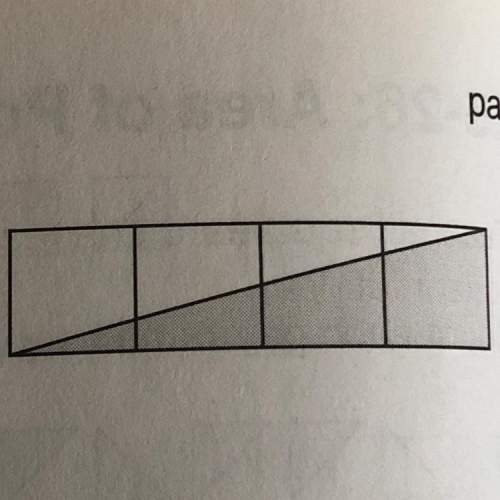 What is the area of the shaded part?