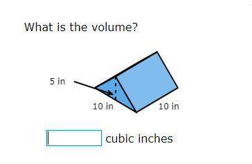 What is the volume?  __ cubic inches