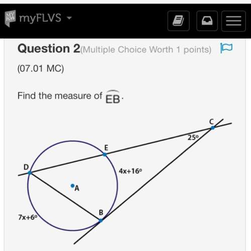 Find the measure of arc eb. circle a is intersected by line cd at points d and e and lin